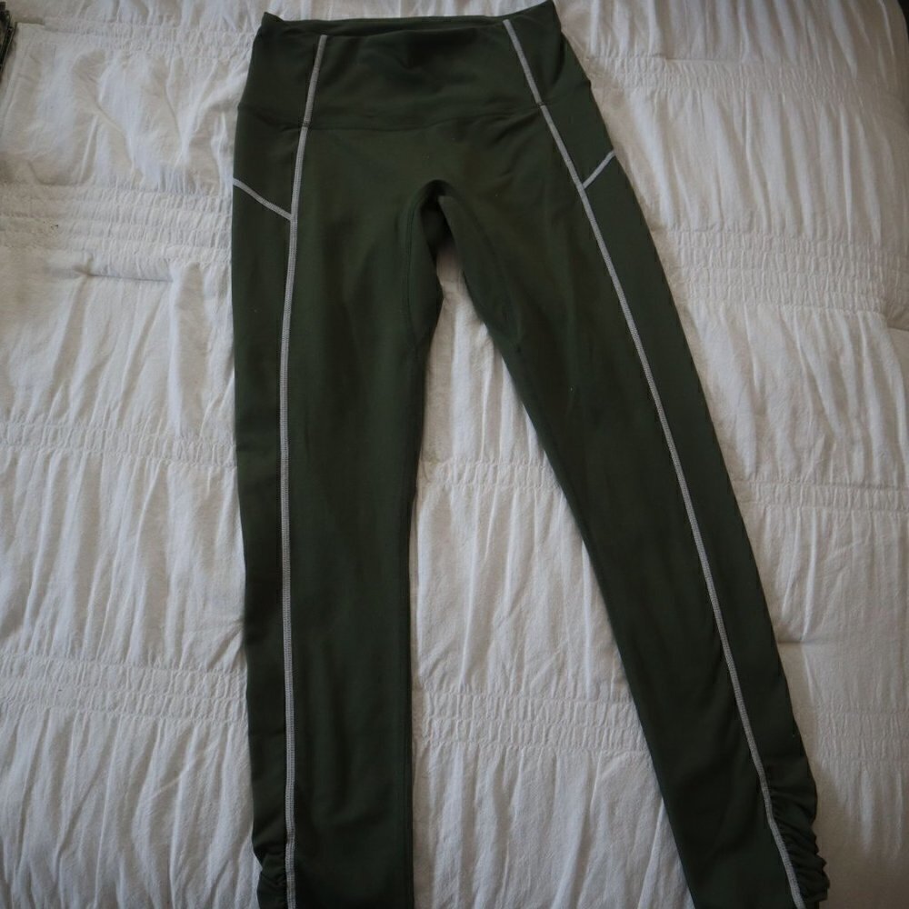 Free People Movement You're a Peach Leggings Green Size XS - Picture 4 of 11